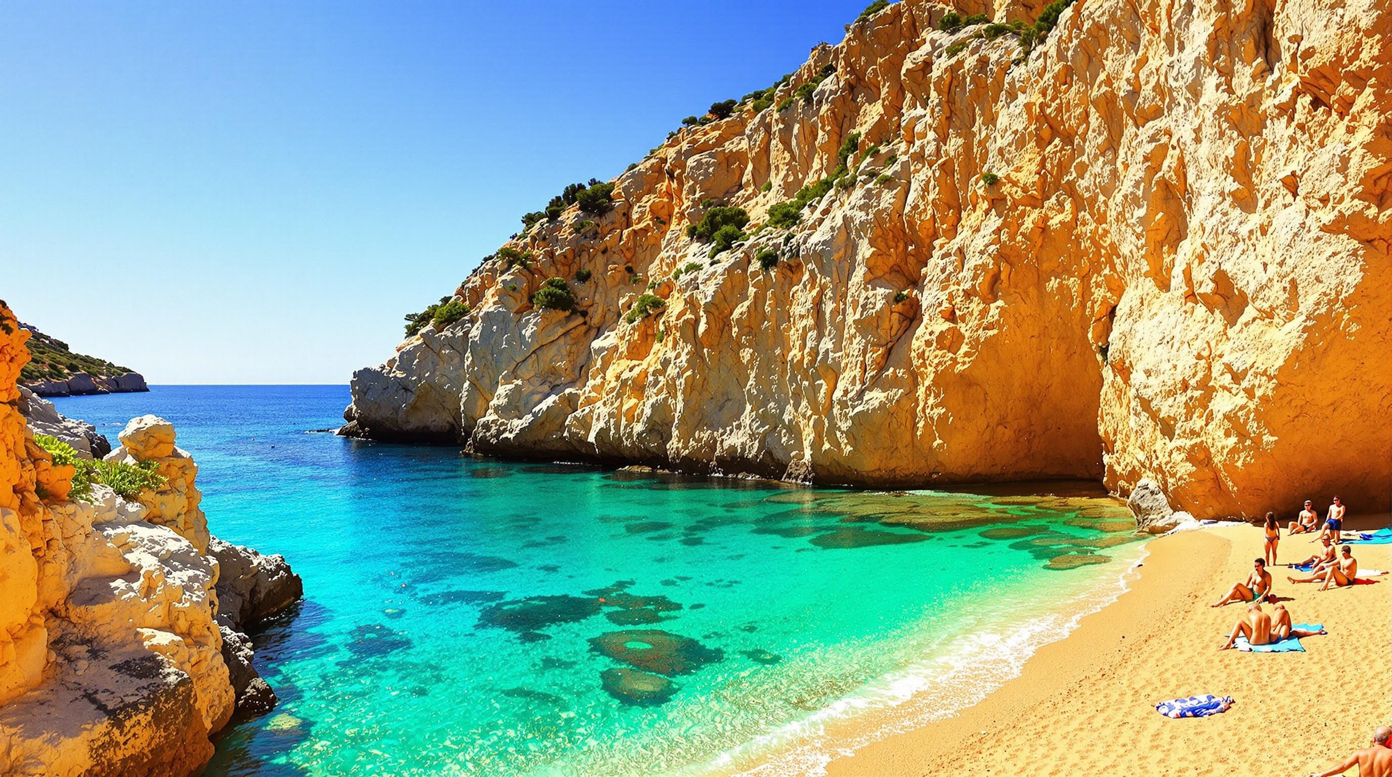 Crique d’Agios Pavlos, un refuge pour les naturistes