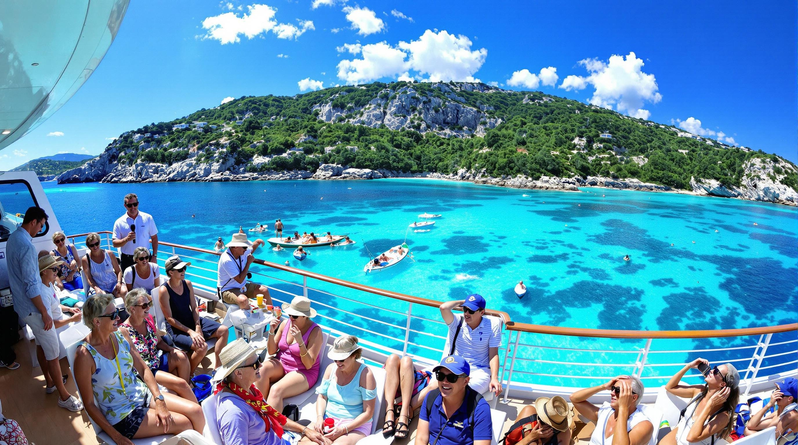 Bateau panoramique pour une croisière détendue autour de l’Île de Piana