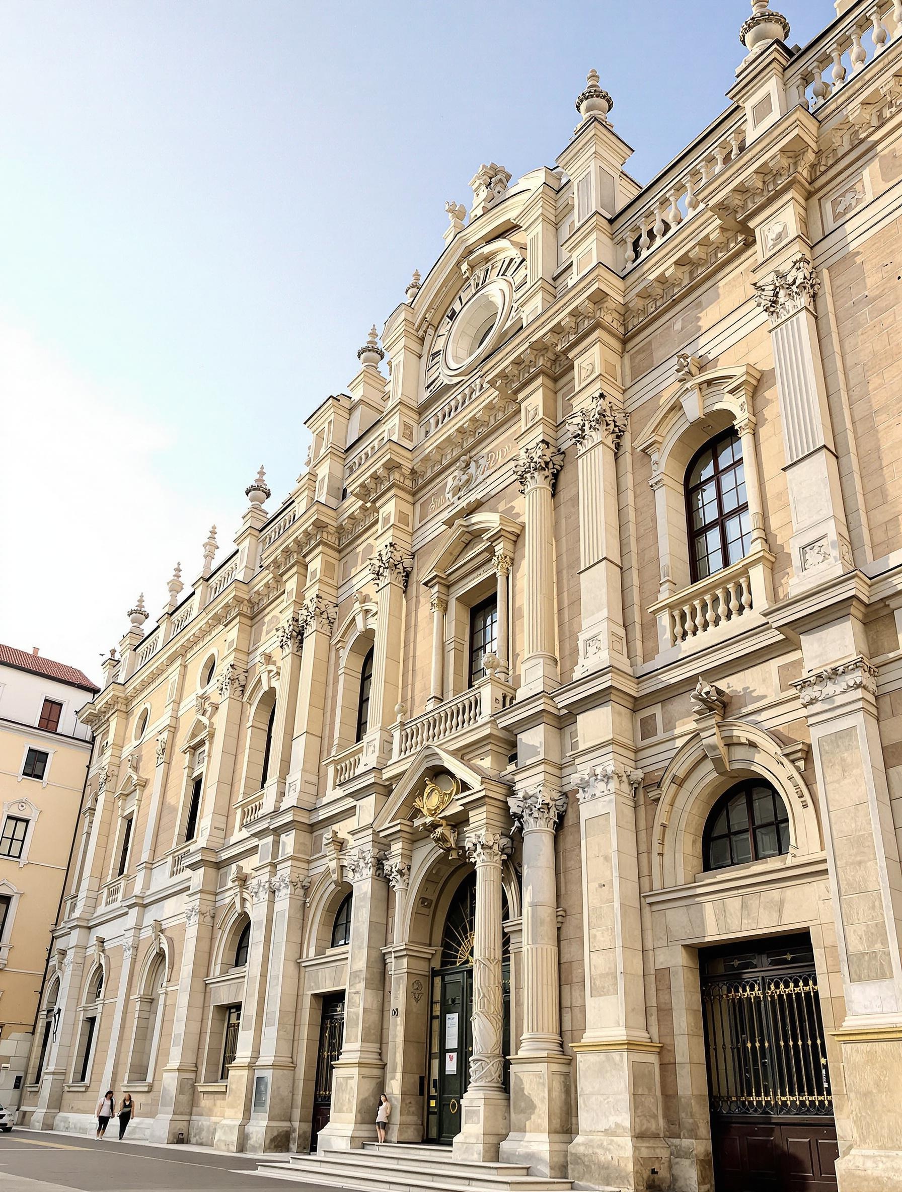 Façade du Palazzo Bo à Padoue