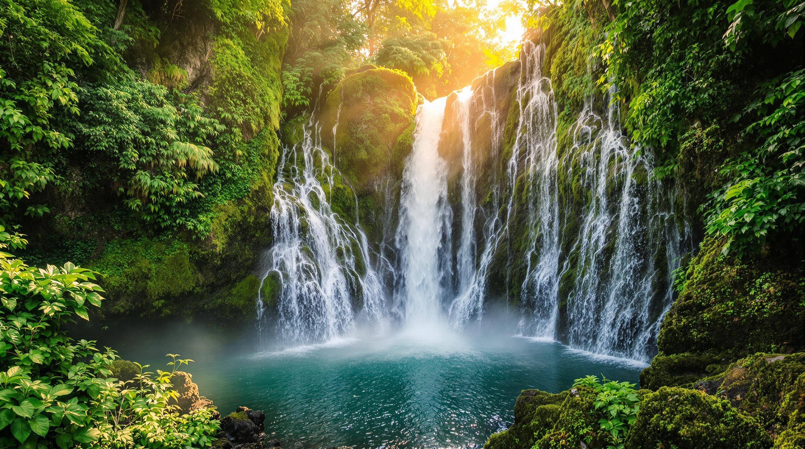 Cascade majestueuse dans le parc national Topes de Collantes à Cuba