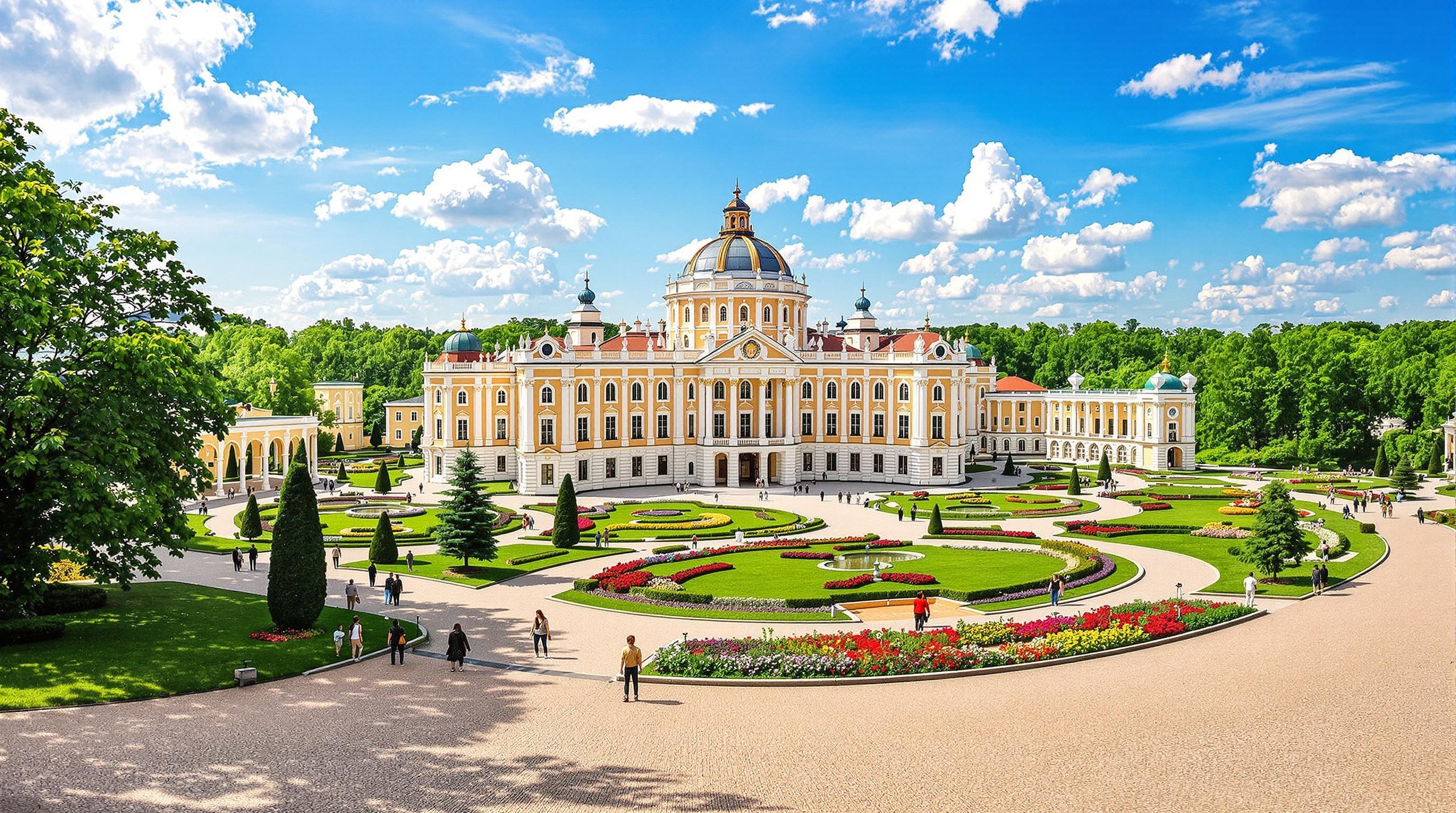 Palais baroque de Kadriorg entouré d'un parc verdoyant à Tallinn