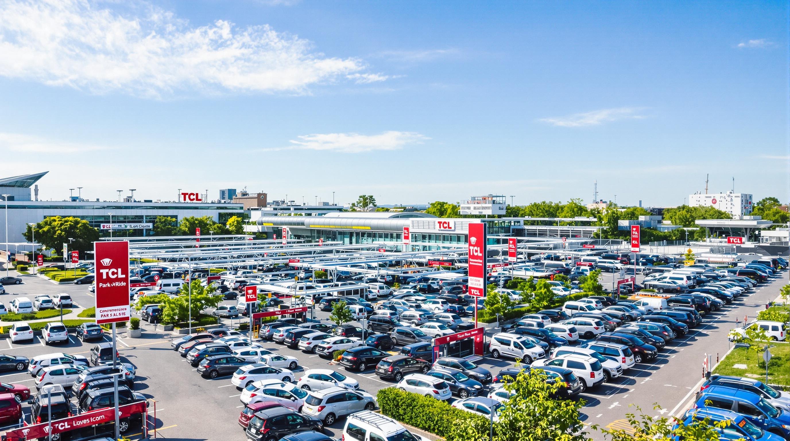 Parc relais TCL rempli en périphérie de Lyon