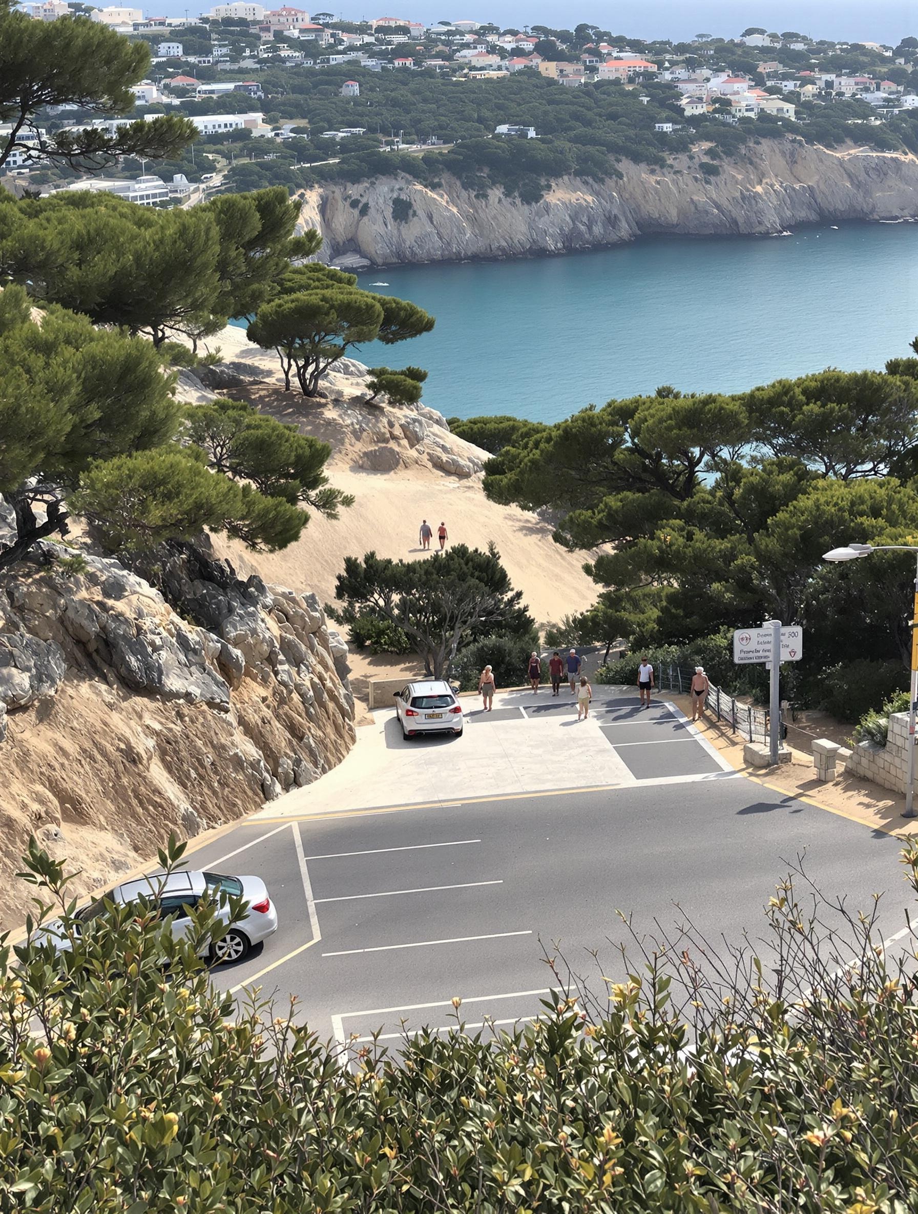 Parking de Piantarella, point de départ pour l’Île de Piana