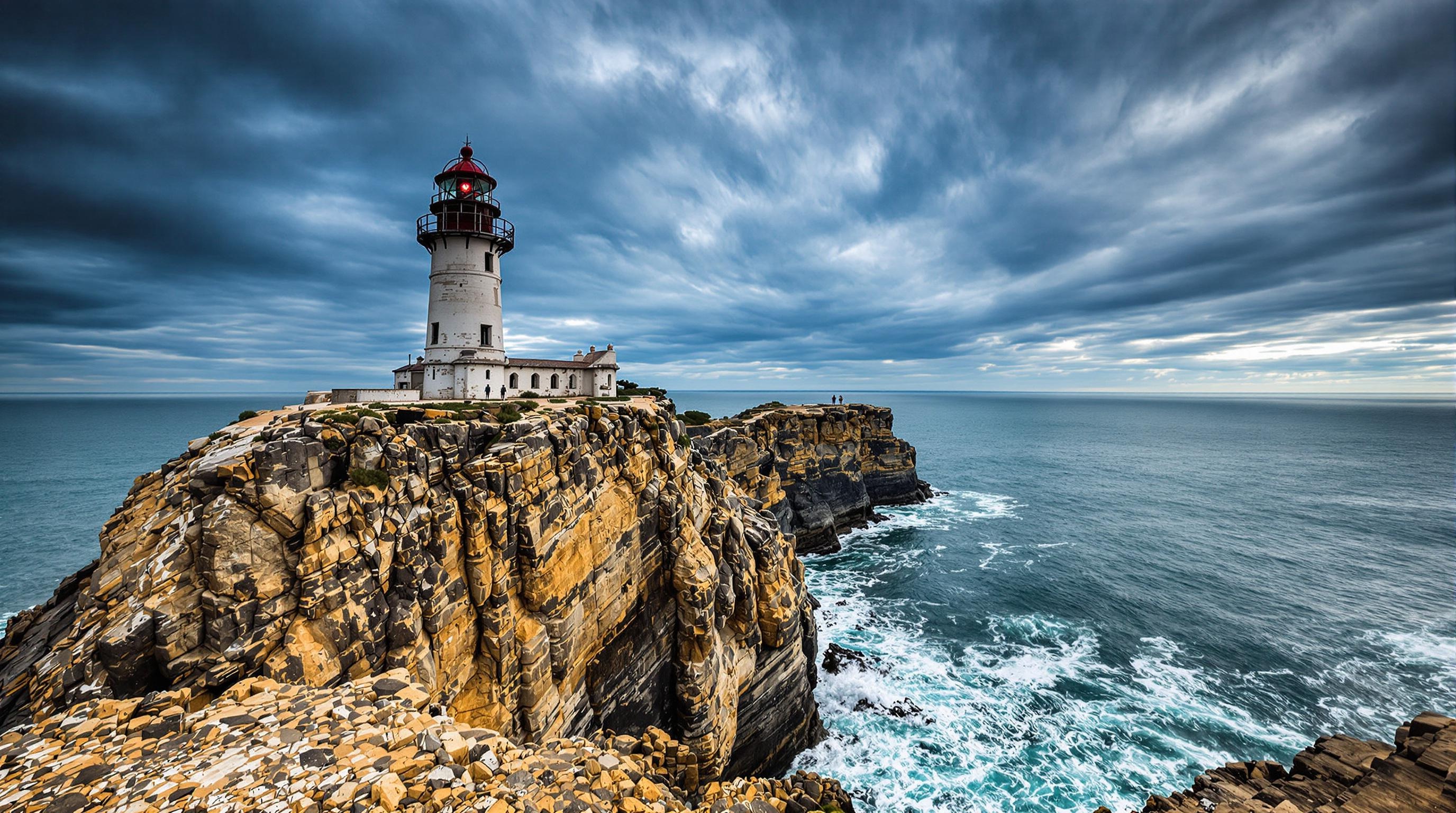 Phare du Cabo de São Vicente dominant l’océan Atlantique