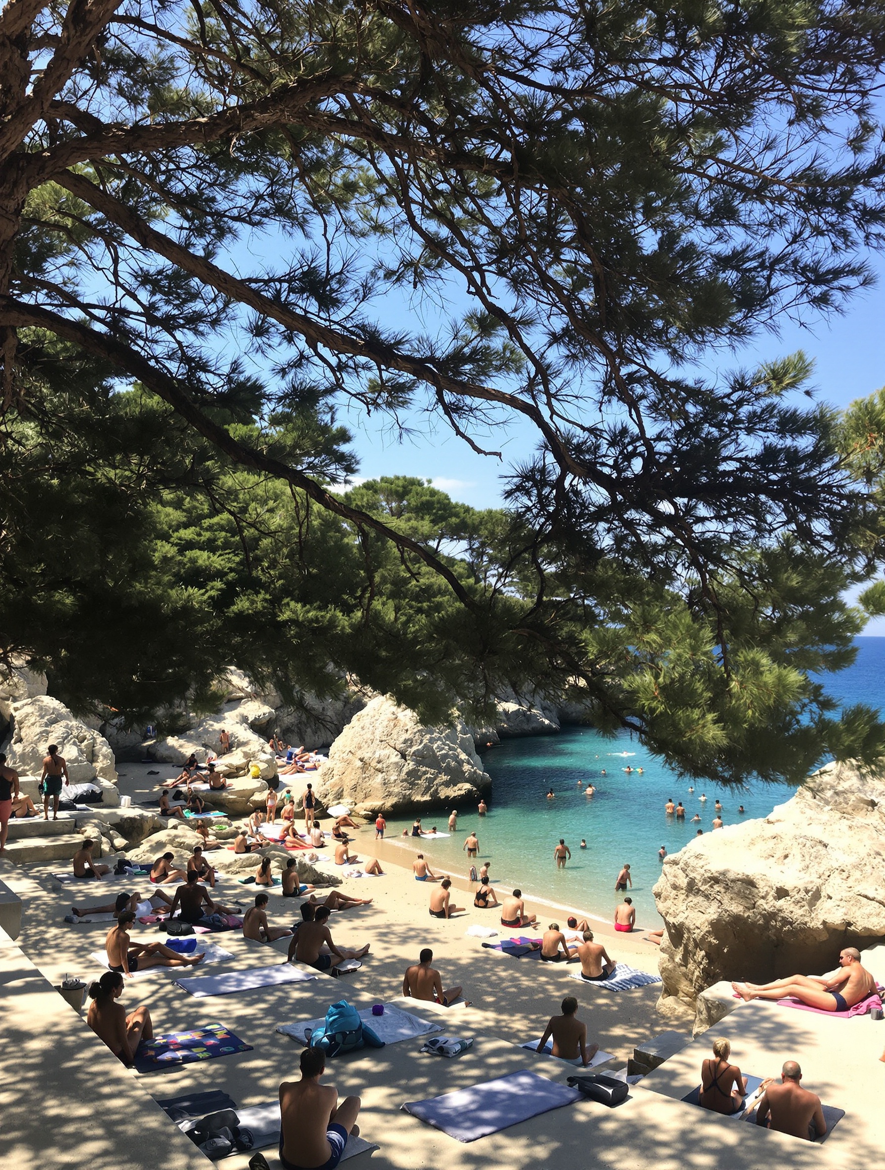 Ambiance authentique plage Bene Split