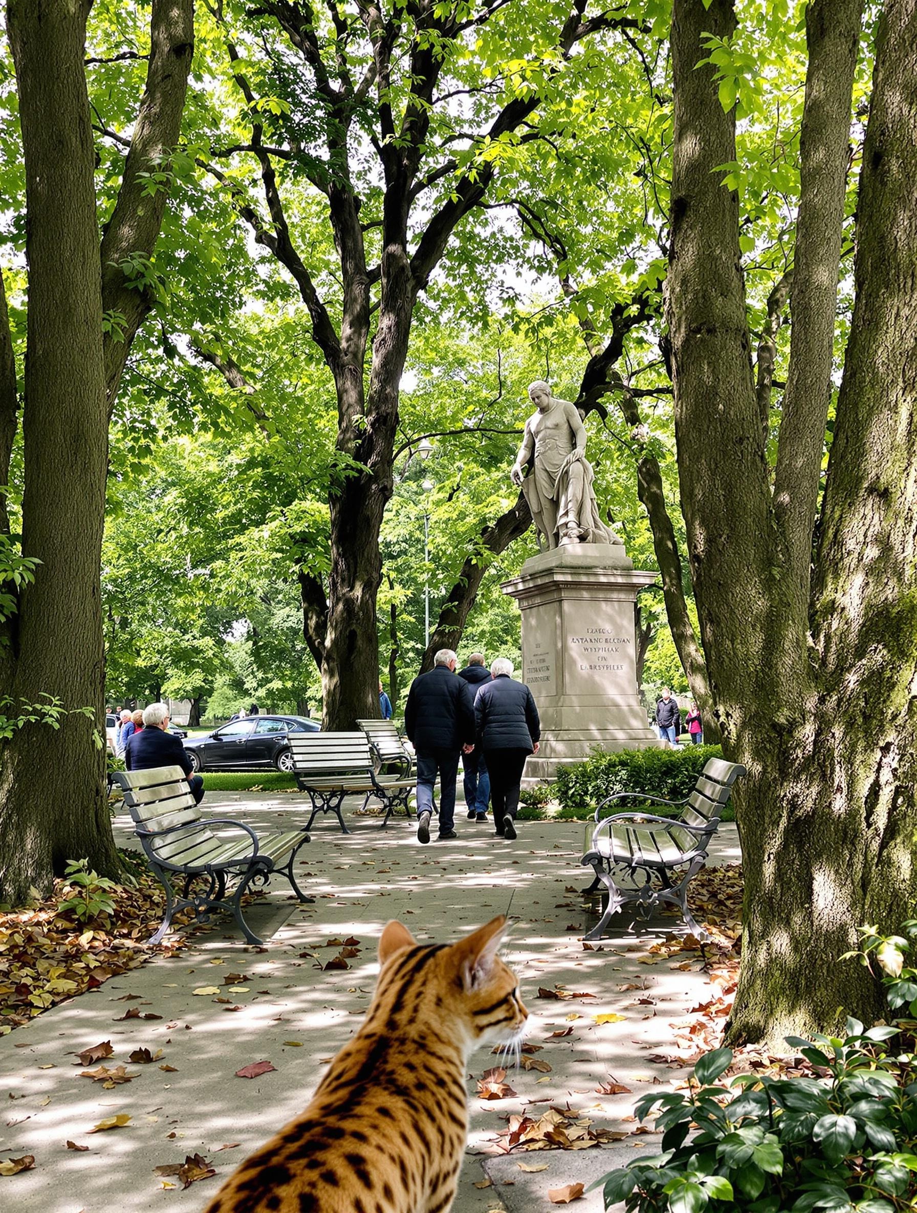 Balade dans le parc Planty à Cracovie