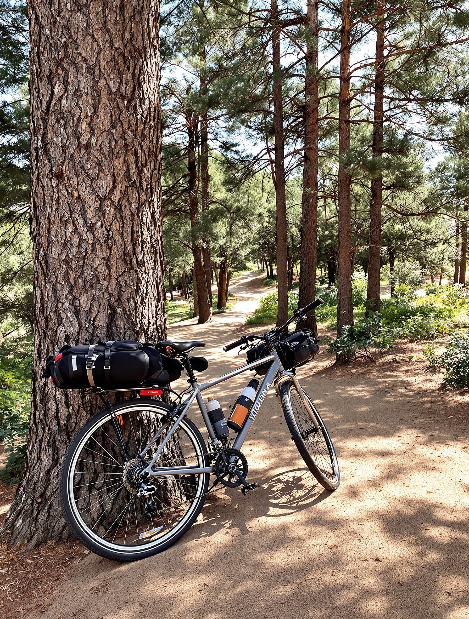 Vélo randonnée pinède sentier plage Oléron