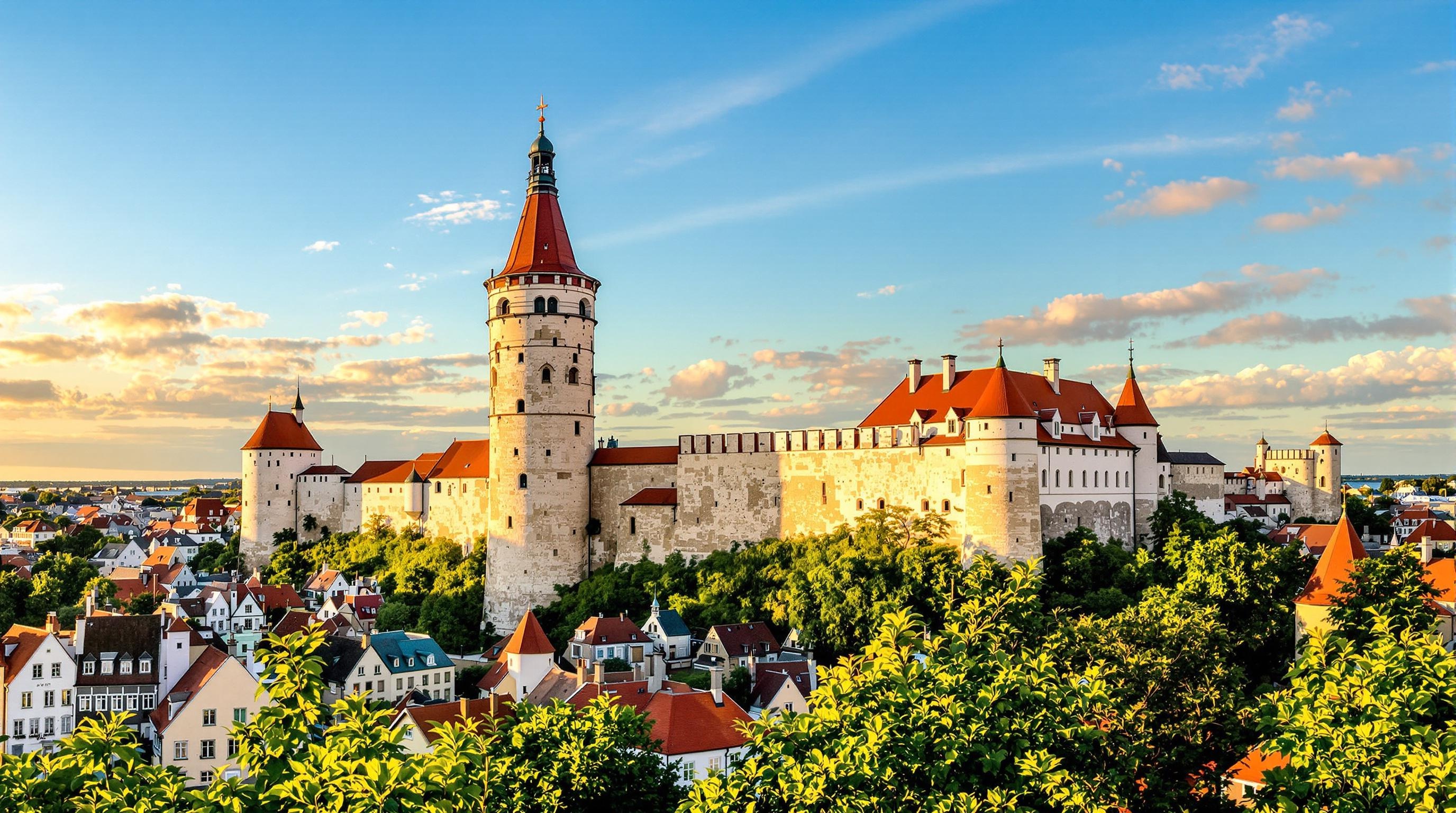 Remparts médiévaux de Tallinn avec la tour Kiek in de Kök